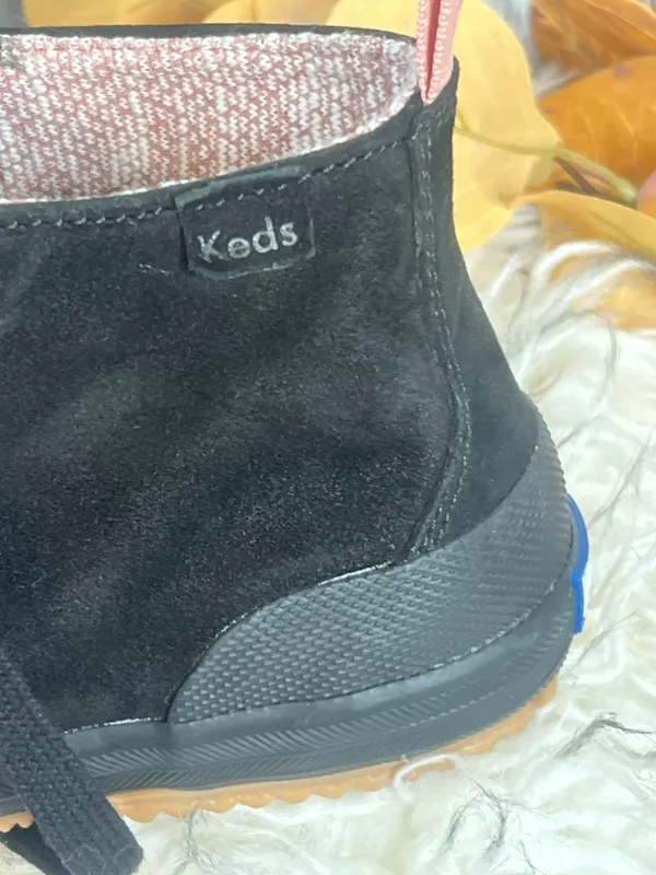 Title: Black Suede Lace-Up Boots – Size 7 (Brand New!) - Image 4
