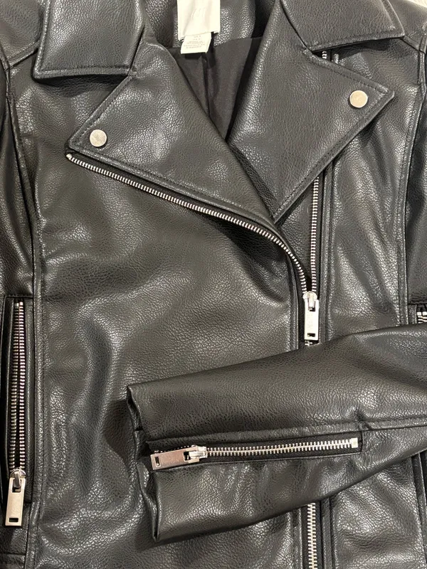 Black Leather Jacket - Image 2
