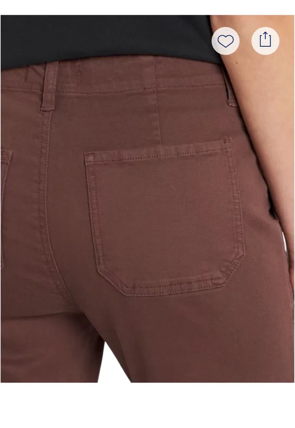 Studio Blue Brown Relaxed Utility Pocket Pants - Image 2