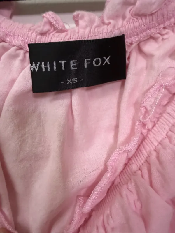 WHITE FOX BOUTIQUE Light Pink Ruffled Smocked Tiered Romper Size XSmall - Image 4