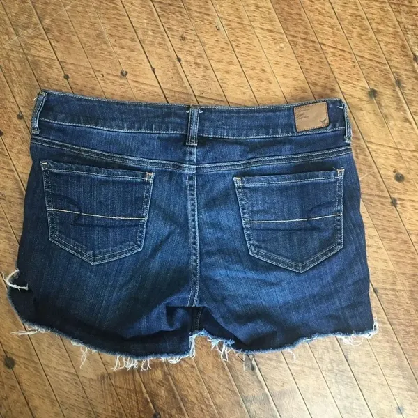 American Eagle 10 cutoff dark wash Jean shorts - Image 3