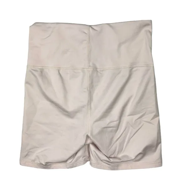 Terez Cream Pull On Wide Waistband Stretch Athleisure Bike Short Size S - Image 2