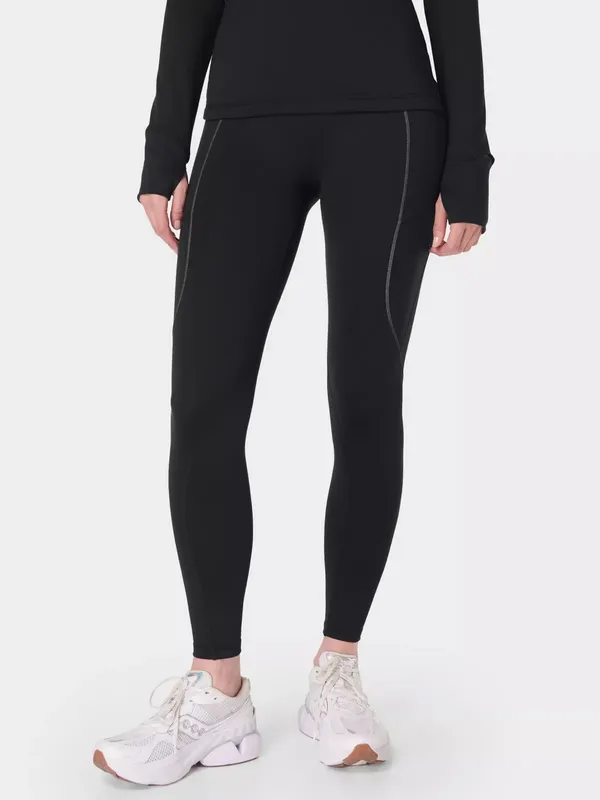Sweaty Betty Therma Boost Lined Winter Running Leggings Black Medium 8 - Image 4