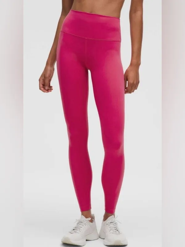 Lululemon NWT Wunder Train High Rise Tights 28” Leggings Raspberry Coulis Size 8 - Image 2