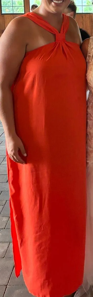 Orange Maxi Dress - Image 3
