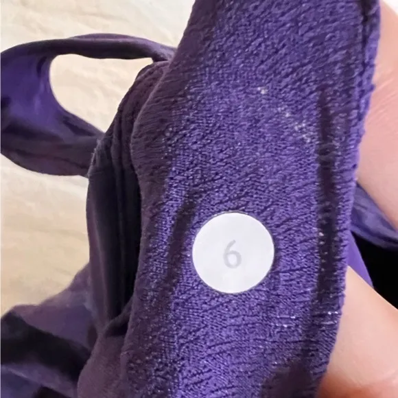 LULULEMON Power Dance Tank Heathered Concord‎ Grape Size 6 - Image 6