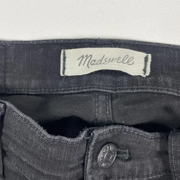 Madewell Roadtripper Skinny Jeans Womens 28 Black‎ Mid Rise Stretch Denim - Image 7