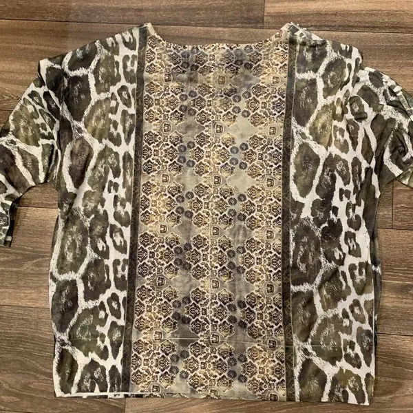 Chico’s Beaded Boho Chic Top Size 3 (Chico’s size) or XL (Regular size) - Image 4