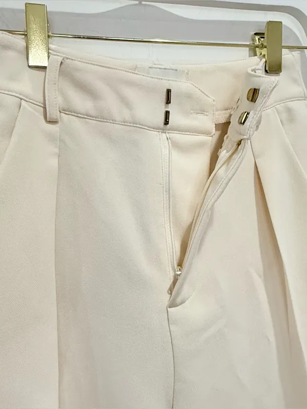 Dissh Jackson Tapered Trouser Pants 2 Cream Minimal Clean Girl Scandi Work Chic - Image 9