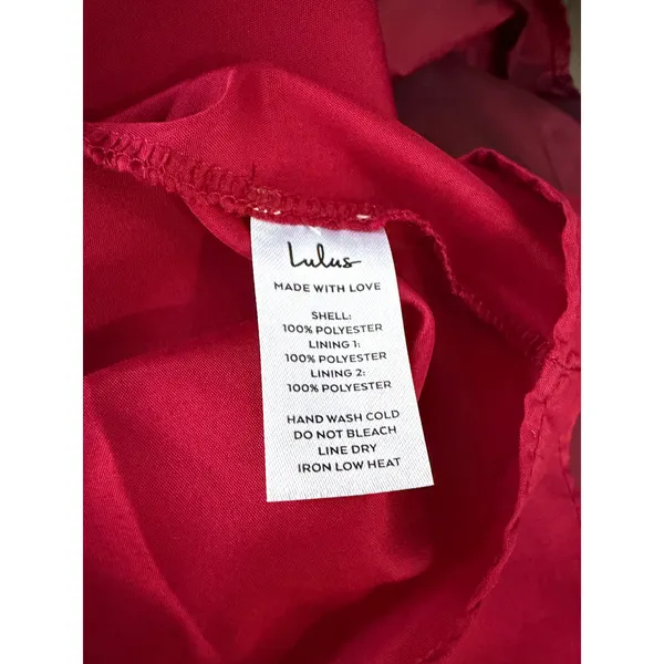 Lulus Poised Passion Wine Red Taffeta Pleated Ruffled Midi Dress - Image 12