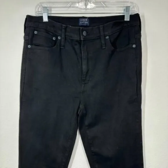 J. Crew‎ Factory Black Denim Size 30 Tall Mid Rise Skinny Ankle NWT Casual - Image 3