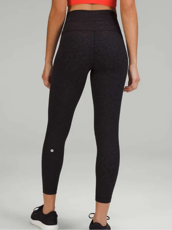 Lululemon Wunder Train High-Rise Leggings 25" Blaze Black - Image 2