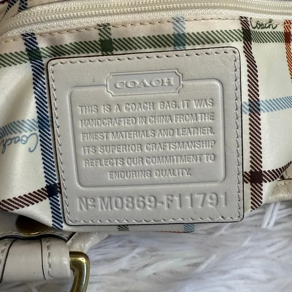 y2k COACH 2008 11791 Heritage Striped Tote Handbag - Image 5