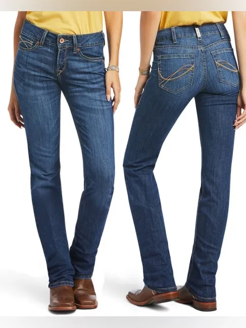 Ariat REAL Nadia Perfect Rise Straight Leg Jeans 25x29 1/2 - Image 2