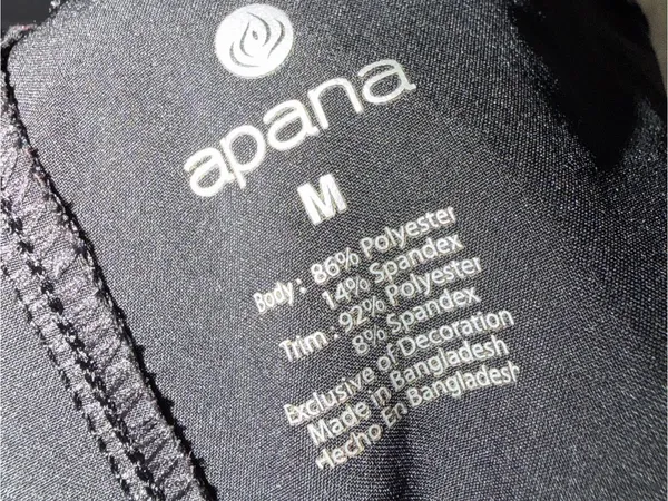 Apana Black Jogger Pants Women’s Medium Lightweight Athletic Zip Pockets - Image 7