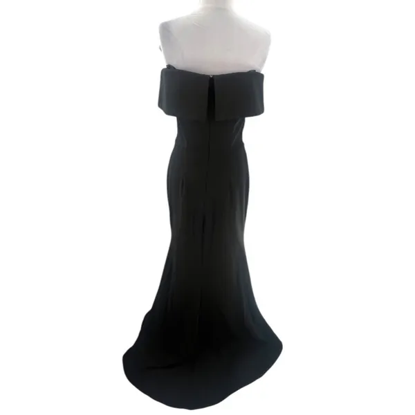 BHLDN‎ Delice Off The Shoulder Evening Maxi Dress Black 8 LBD - Image 4