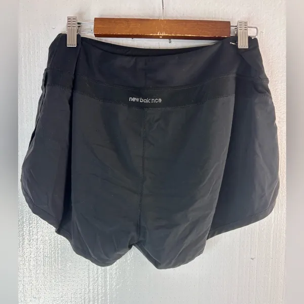 New Balance L Black Athletic Running Shorts - Image 3