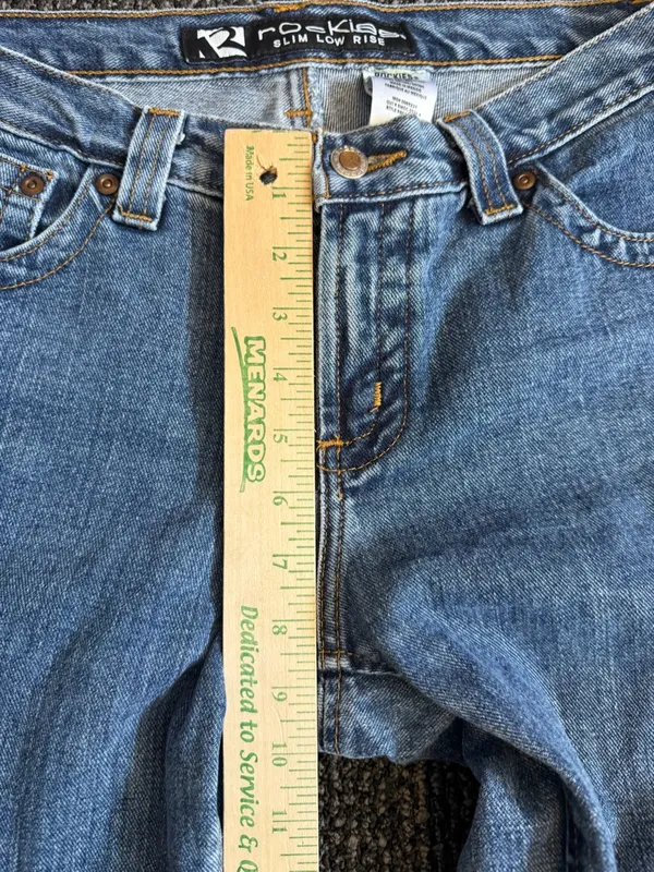 Rockies Jeans Women's 10 L Blue Light Wash Slim Low Rise Boot Cut Jeans - Image 2