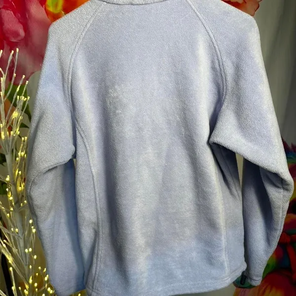 H76 Columbia grey fleece jacket Size M - Image 4