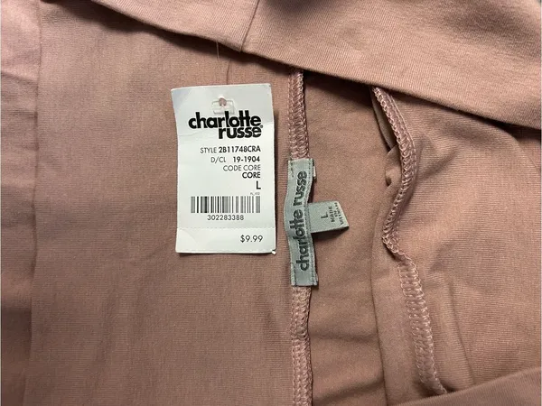 Charlotte Russe Mauve Fold-Over Waist Mini Skirt - Image 3