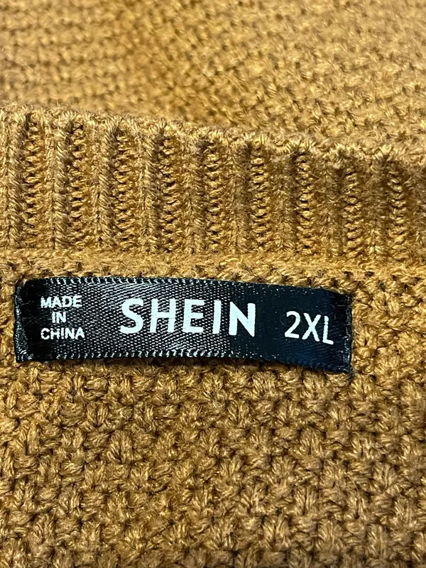 Shein Sweater 2XL Long Sleeve Brown - Image 9