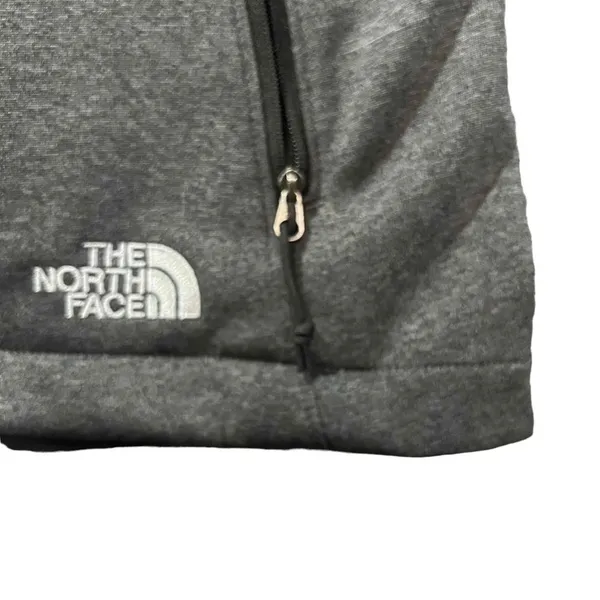 The North Face Ridgewall Vest Womens Size Medium Heather Gray Full Zip WindWall - Image 4
