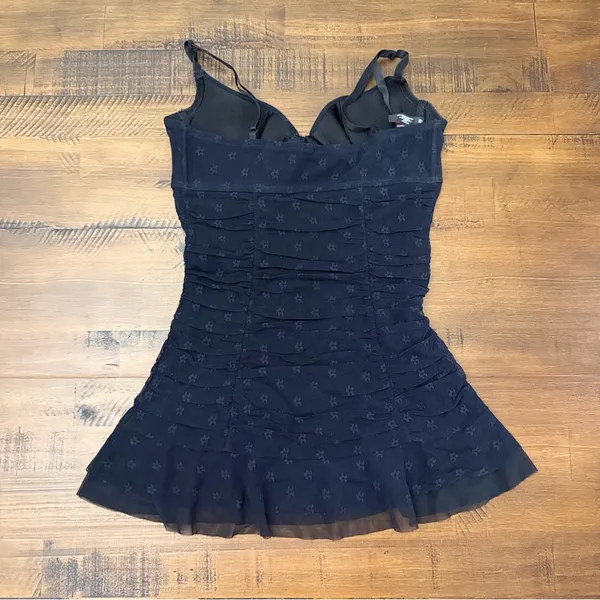 Victoria's Secret "Sexy Little Things" Black Lingerie lace ruffle hem size M - Image 4