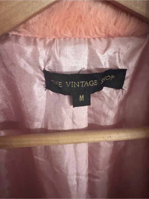 UNIQUE VINTAGE Faux Fur Peach Coat - Image 3