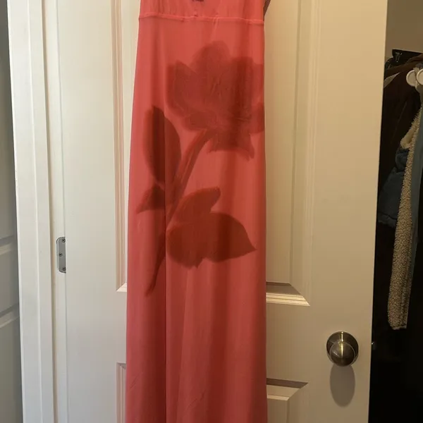 Urban Outfitters Pink Maxi Dress with Floral Design - Image 2