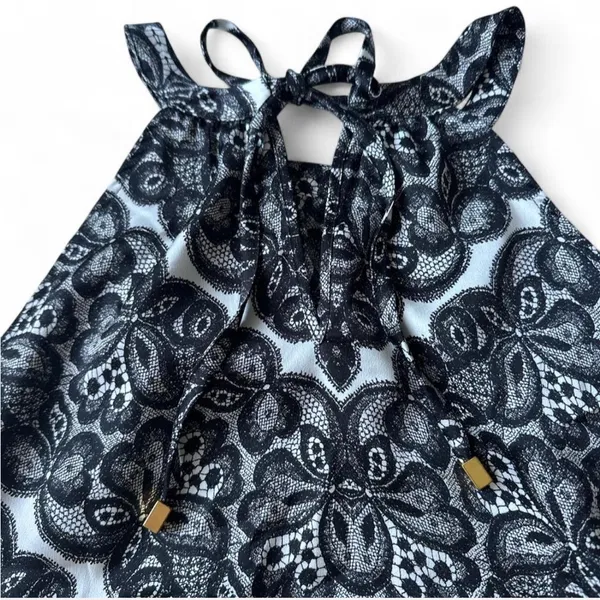 The Limited Y2K black and white lace top - Image 7