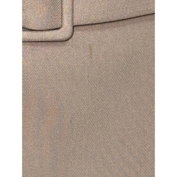 Abercrombie & Fitch Tan Beige Tweed Belted Micro Mini Skirt Womens Size Medium M - Image 6