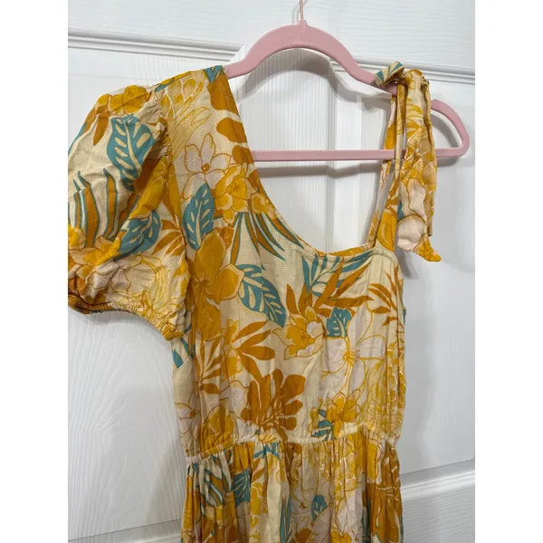 NWT Band of the Free Pineapple Cream Avila One-Shoulder Dress, S - Image 4