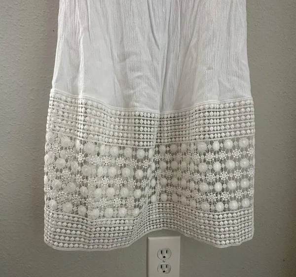 White lace strapless maxi dress Size M - Image 2