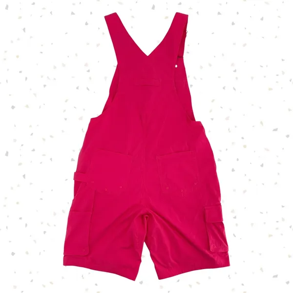 Duluth Trading Hot Pink Shortalls Heirloom Gardening Overall Work Shorts Size S - Image 3