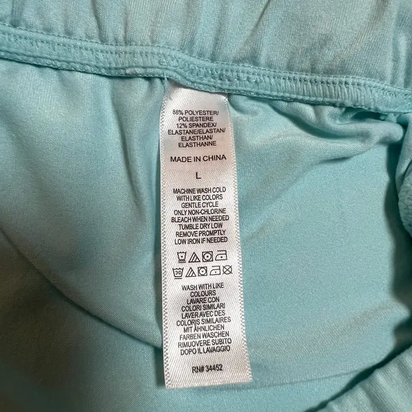Cuddl Duds Flexwear Straight Leg Lounge Pant Size L Lightweight Casual Coastal - Image 10
