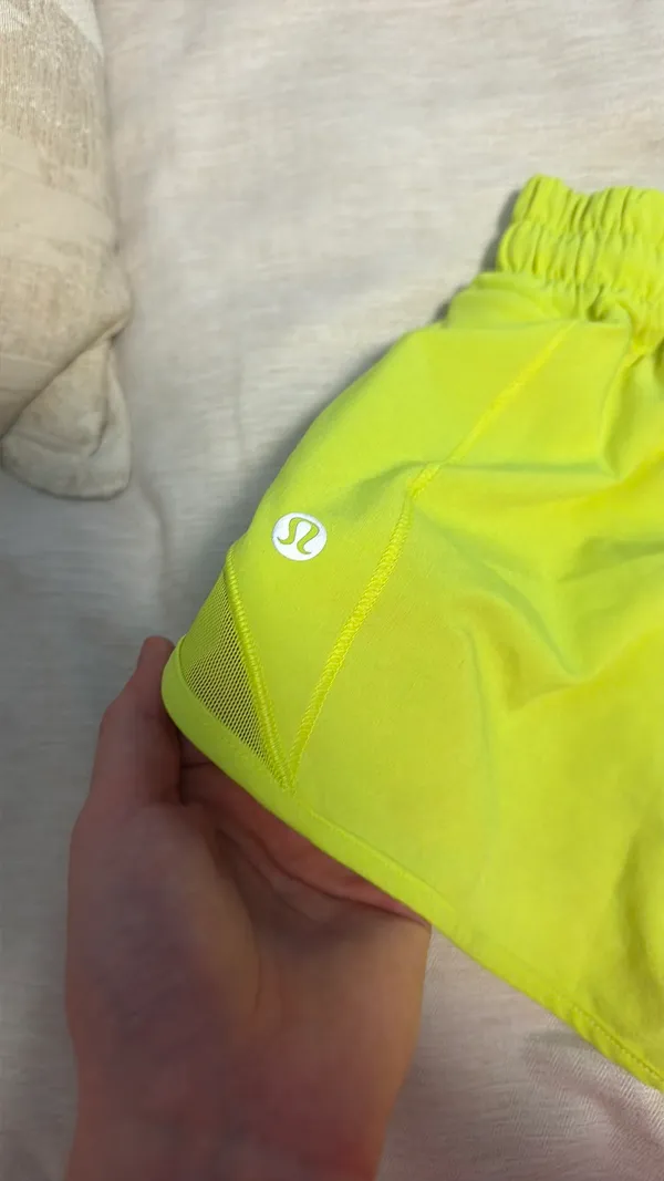 neon lululemon shorts size 2  2.5  - Image 3