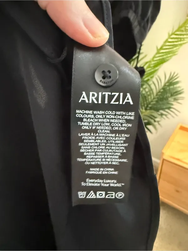 Aritzia Babaton Cella Poplin Dress in Black size XS - Image 7