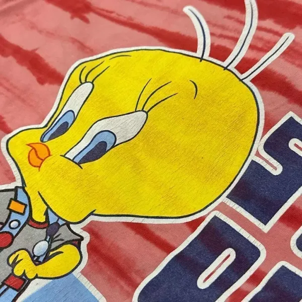 Vintage y2k looney tunes Tweety Bird Shirt size 18W - Image 3