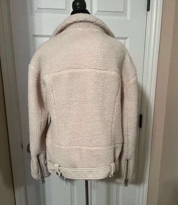 Fuzzy fall coat jacket fleece - Image 4