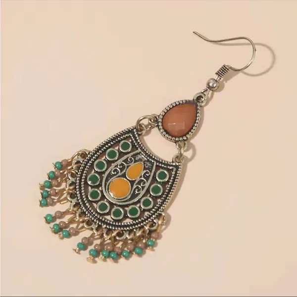 Bohemian Beaded Gypsy Tassel Drop‎ Earrings - Image 8