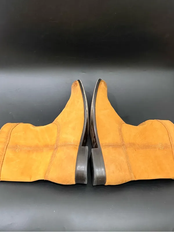 FRYE Cognac Cara Roper Mid Calf Pull On Boots Size 9 - Image 6