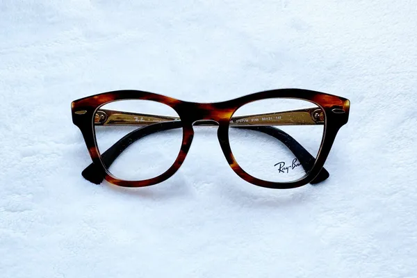 RAY BAN Women’s Striped Havana Cat Eye Tortoise Frame Eyeglasses - Image 3