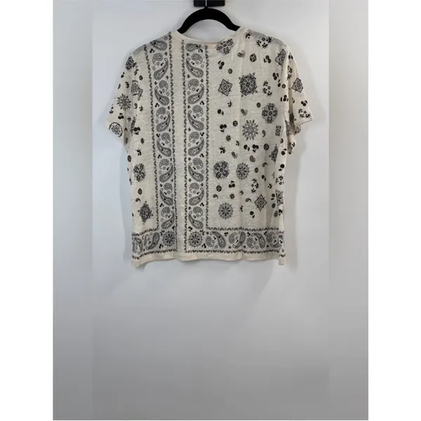 J.Crew New relaxed linen T-shirt in bandana print - Image 5