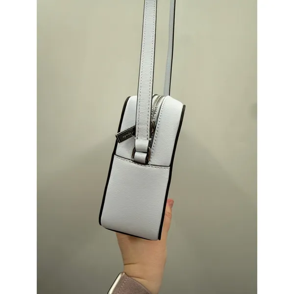 Kate Spade Harper Crossbody Bag‎ Leather Pale Blue Travel Everyday Minimal - Image 5