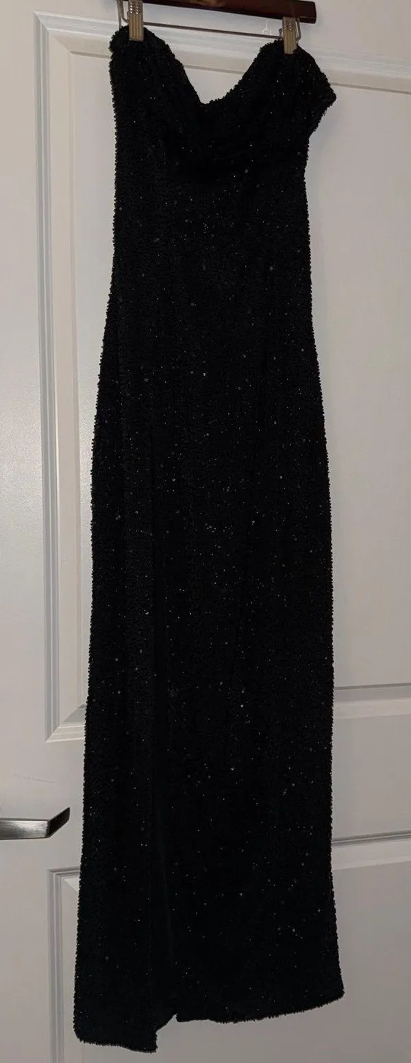 Oh Polly Dress Black Embellished - Image 2