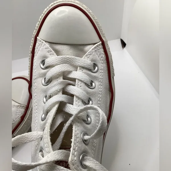 Converse All Star retro low tops white Size 7 W. Size 5 men - Image 14