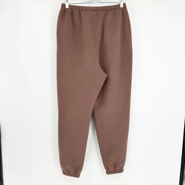Nuuds Womens Oversized Brown Fleece Lined Classic Sweatpants‎ Joggers Size M - Image 11