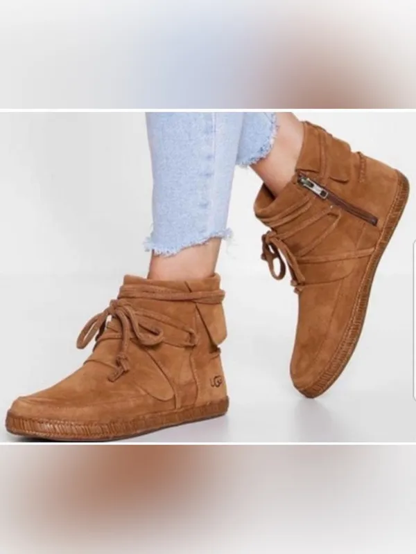 UGG Men's Chestnut/Tan Suede Ankle Boots - Image 3