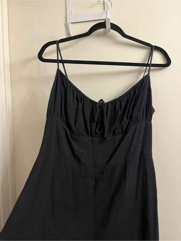 Aritzia Sunday Best Delilah Mini Dress Black Size Large - Image 5