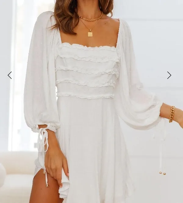 Hello Molly White Dress - Image 3